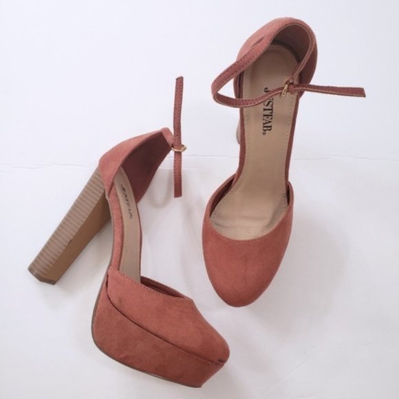 JustFab Ankle Tie Jayla Pumps - Picture 3 of 8